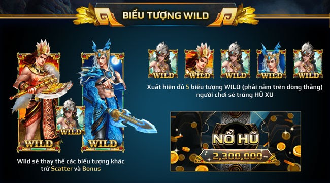 Biểu tượng wild của Sơn Tinh Thủy Tinh