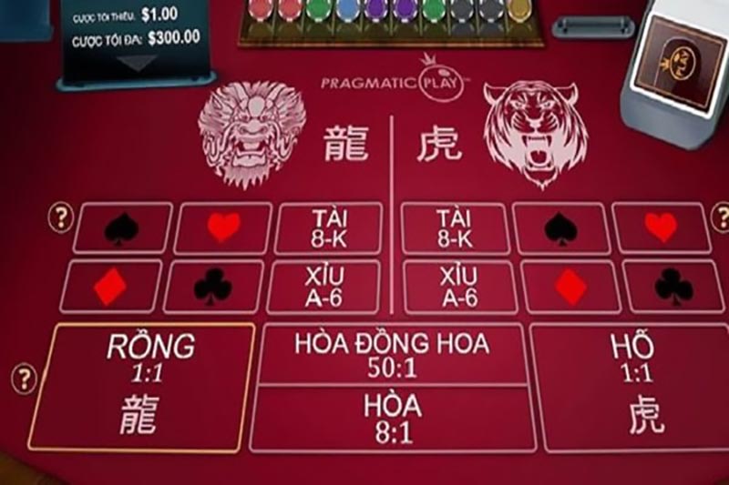 Chọn bàn cược game bài rồng hổ